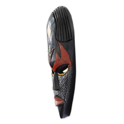 African wood mask, 'Zebu' - African Tribal Mask