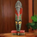 African wood mask, 'Sunsum' - African wood mask