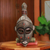 Ghanaian wood mask, 'Good Luck' - Unique African Wood Mask (image 2) thumbail