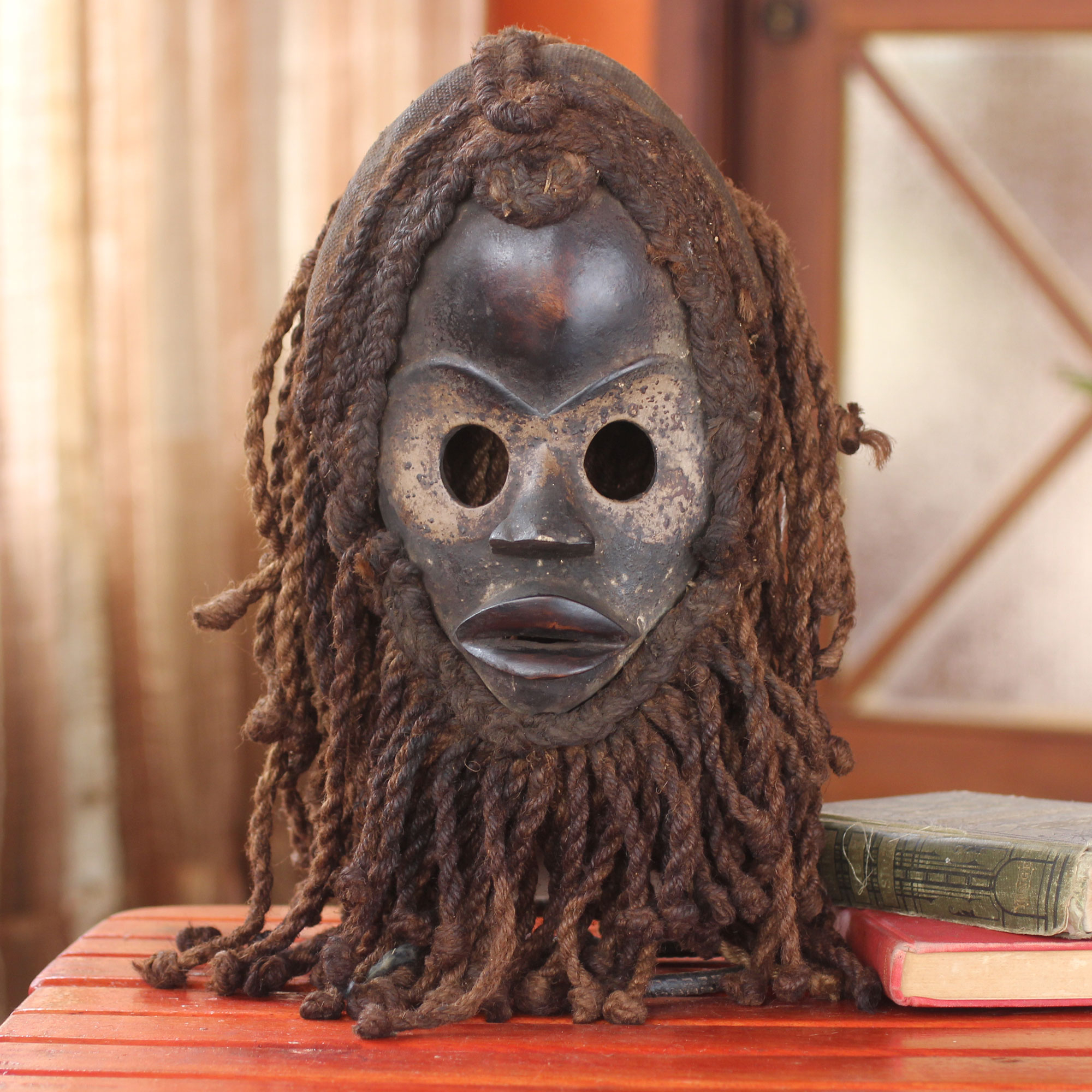 Liberian Wood Mask - Hunter Spirit | NOVICA