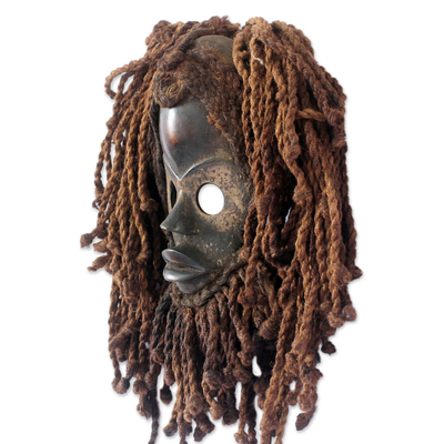 Liberianische Holzmaske, „Geist des Nachtjägers“. - Liberianische Holzmaske