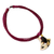 Men's horn and leather necklace, 'Alamis Raogo' - Men's Artisan Crafted Horn and Leather Pendant Necklace (image 2c) thumbail