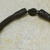 Horn and leather necklace, 'Kibsa' - Leather and Horn Pendant Necklace (image 2c) thumbail