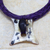 Horn and leather necklace, 'Atani' - Leather Horn Pendant Necklace (image 2) thumbail