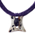 Horn and leather necklace, 'Atani' - Leather Horn Pendant Necklace thumbail