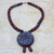 Halskette mit Keramikanhänger, „Naapoka“ – handgefertigte Halskette mit Keramikperlen