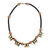 Bone and ceramic beaded necklace, 'Amaria' - Handcrafted Bone and Recycled Bead Necklace thumbail