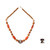 Agate and bone beaded necklace, 'Maneray' - Handcrafted Beaded Agate and Bone Necklace from Africa
