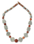 Soapstone and agate beaded necklace, 'Seal of Law' - Soapstone and agate beaded necklace thumbail