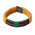 Men's wristband bracelet, 'Colors of Africa' - Men's Wristband Bracelet from Africa (image 2a) thumbail