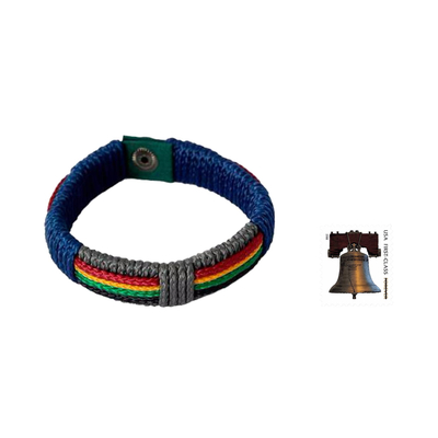 Men's wristband bracelet, 'Traditions of Africa' - Men's Wristband Bracelet