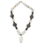 Beaded pendant necklace, 'African Treasure' - Beaded Pendant Necklace from Ghana
