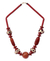 Agate and bone beaded necklace, 'Taoure' - African Agate and Bone Beaded Necklace thumbail