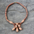 Bauxite and ceramic beaded necklace, 'New Ideas' - African Bauxite Beaded Necklace