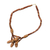 Collar de perlas de bauxita y cerámica - collar de cuentas de bauxita africana