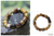 Bull horn stretch bracelet, 'Korleki in Brown' - Beaded Horn Bracelet thumbail