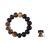Men's bull horn bracelet, 'Ada King' - Men's Horn Beaded Bracelet