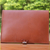 Leather iPad case, 'Tan Indulgence' - Brown Leather Tablet Case thumbail