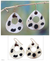Bull horn dangle earrings, 'Mottled Awaayi' - Handmade Horn Dangle Earrings
