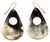 Bull horn dangle earrings, 'Awaayi' - Hand Crafted Horn Dangle Earrings