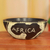 Wood decorative bowl, 'African Map' - Handcrafted Wood Decorative Bowl from Ghana
