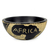 Wood decorative bowl, 'African Map' - Handcrafted Wood Decorative Bowl from Ghana