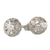 Sterling silver button earrings, 'African Filigree' - Sterling Silver Filigree Earrings (image 2d) thumbail
