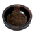 Wood and aluminum decorative bowl, 'The King's Possession' - Wood and Aluminum Decorative Bowl