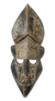Afrikanische Holzmaske, 'Giraffe Serenity - Handgeschnitzte Maske aus afrikanischem Holz