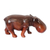 Ebony wood sculpture, 'Sacred Hippo' - Artisan Crafted Wood Sculpture