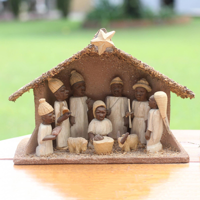 Wood nativity scene, Holy Birth
