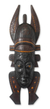 African wood mask, 'Malian Lady' - Fair Trade Wood Mask thumbail
