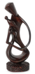 Ebony sculpture, 'Love Flourishes' - African Romantic Wood Sculpture thumbail