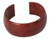 Leather cuff bracelet, 'Annula in Brown' - Leather cuff bracelet (image 2a) thumbail