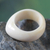 Bone domed ring, 'Ivory Eagle Spirit' - Artisan Crafted Domed Ring thumbail
