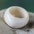 Bone domed ring, 'Ivory Eagle Spirit' - Artisan Crafted Domed Ring (image 2b) thumbail