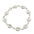 Sterling silver link bracelet, 'Abundant Cowrie' - Sterling Silver Link Bracelet from Africa thumbail