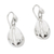 Sterling silver dangle earrings, 'Abundant Cowrie' - Hand Crafted Sterling Silver Dangle Earrings from Africa thumbail