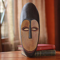 Gabonese wood mask, 'Fang Protector' - Gabonese wood mask