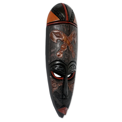Ghanaische Holzmaske - Fair-Trade-Holzmaske