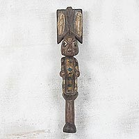 Featured review for Wood wall sculpture, Male Shango