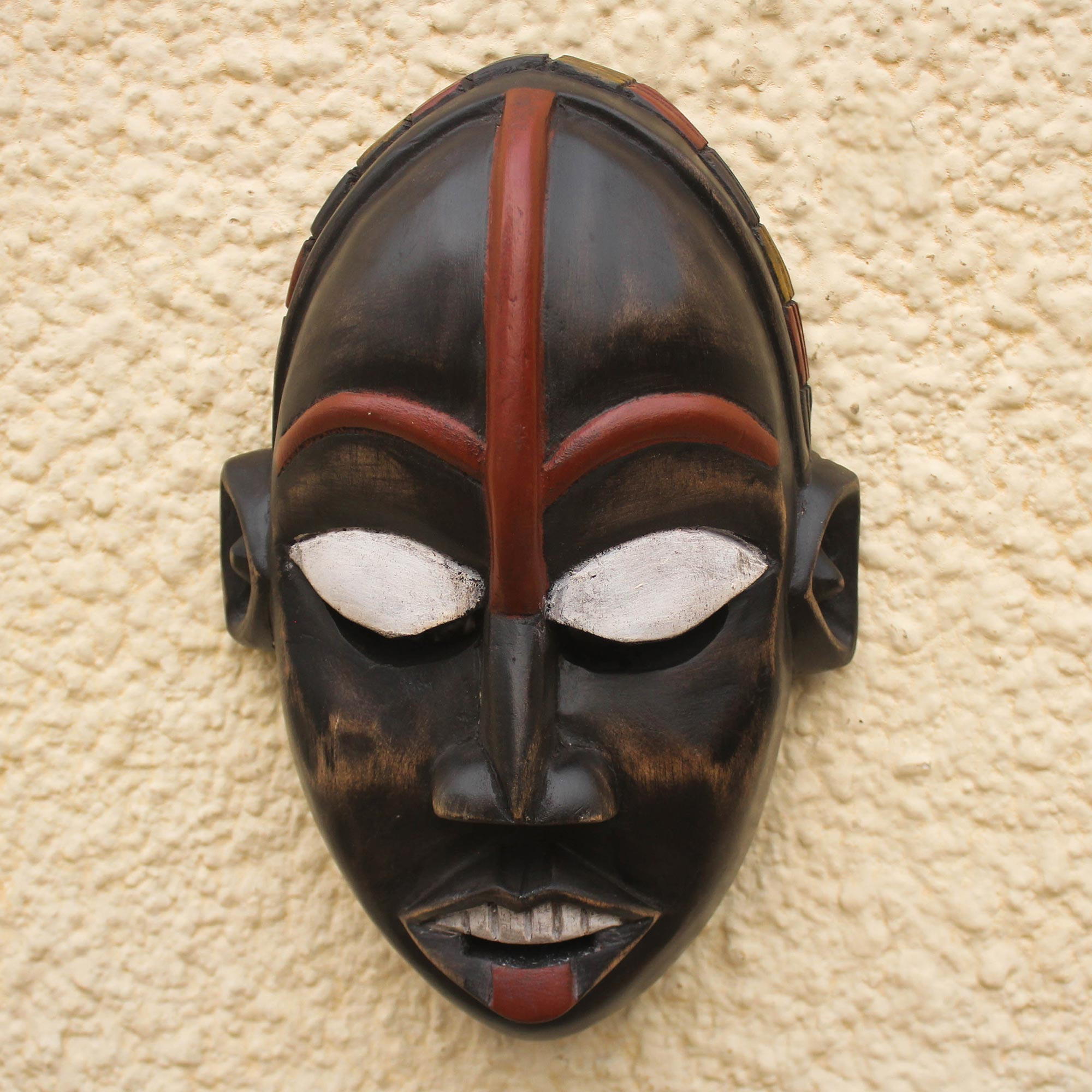 African wood mask - African Ghost | NOVICA