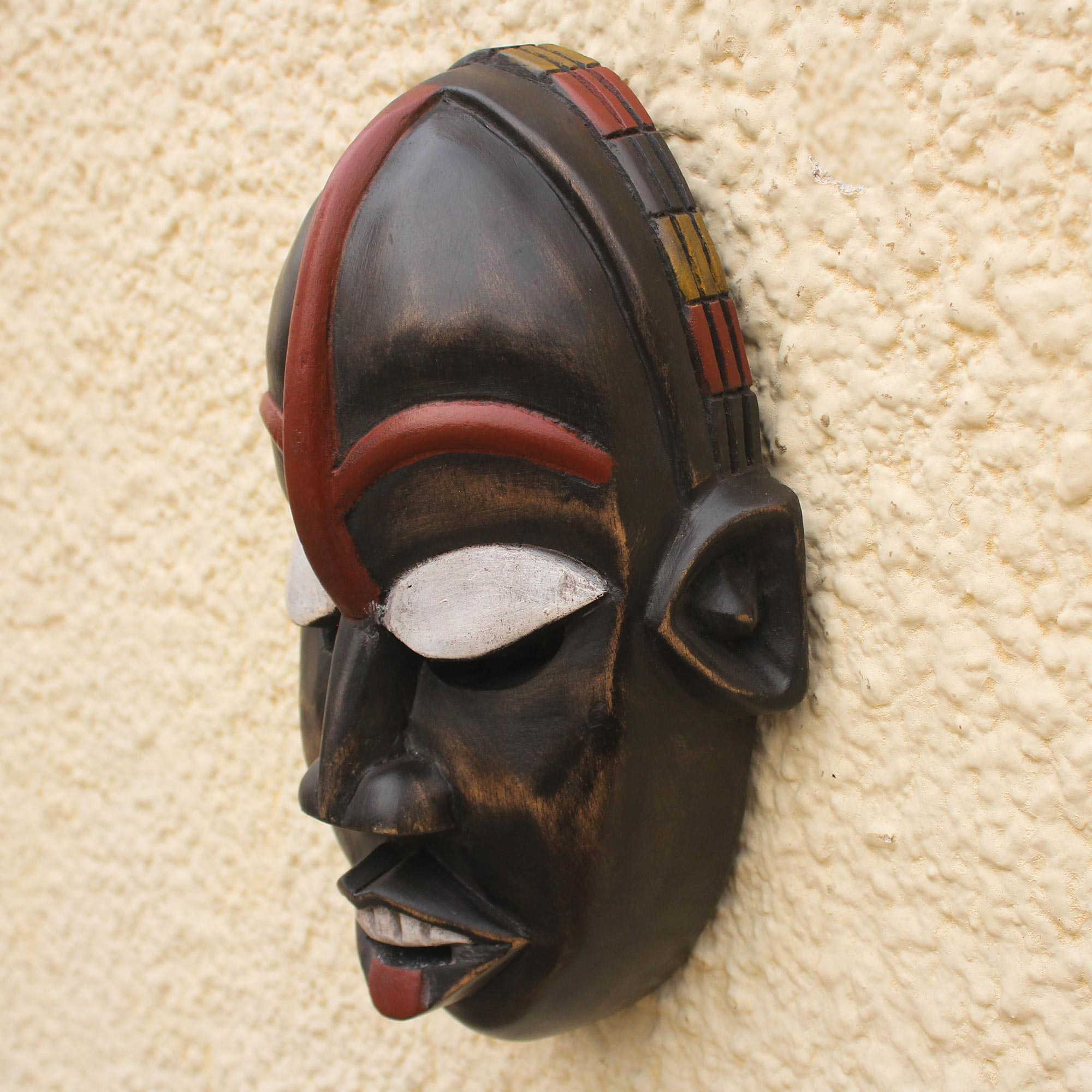 African wood mask - African Ghost | NOVICA