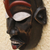 Ghanaian wood mask, 'African Ghost' - African wood mask (image 2c) thumbail
