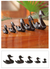 Ebony sculptures, 'Duck Family' (set of 5) - Artisan Crafted Wood Sculpture (Set of 5)