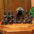 Teak wood nativity scene, 'Gifts from the Ghanaian Magi' (14 piece) - Handcrafted Teak Wood Nativity Scene Sculpture (14 Piece) thumbail
