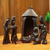 Teak wood nativity scene, 'Gifts from the Ghanaian Magi' (14 piece) - Handcrafted Teak Wood Nativity Scene Sculpture (14 Piece) (image 2b) thumbail
