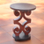Wood accent table, 'African Ram's Horn' - African Wood Accent Table (image 2b) thumbail