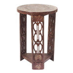 Wood side table, 'African Endurance' - Wood side table