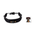 Men's leather wristband bracelet, 'Black Standout' - Men's African Leather Wristband Bracelet